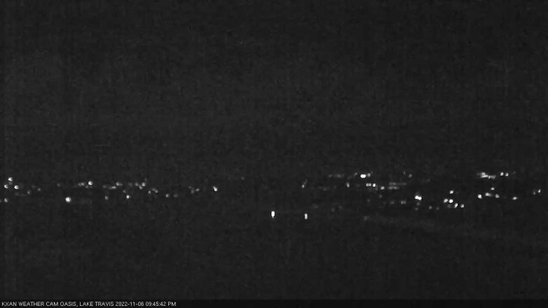 Lake Travis webcam, November 6, 2022 9:45 PM CT