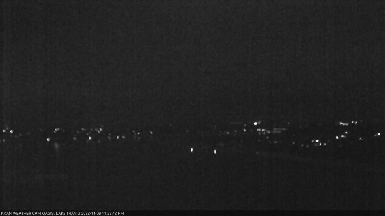 Lake Travis webcam, November 6, 2022 11:25 PM CT