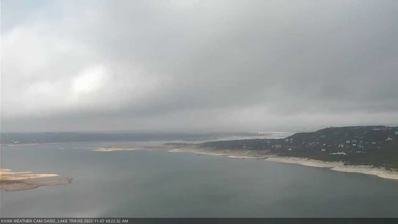 Lake Travis webcam, November 7, 2022 9:25 AM CT