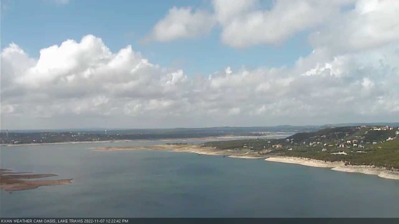 Lake Travis webcam, November 7, 2022 12:25 PM CT
