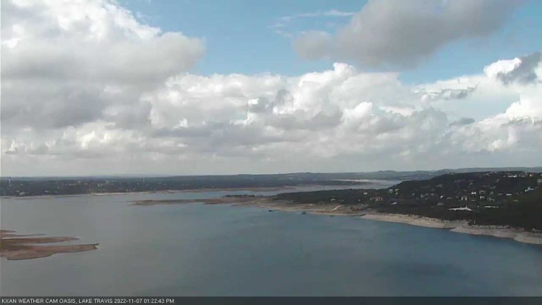Lake Travis webcam, November 7, 2022 1:25 PM CT