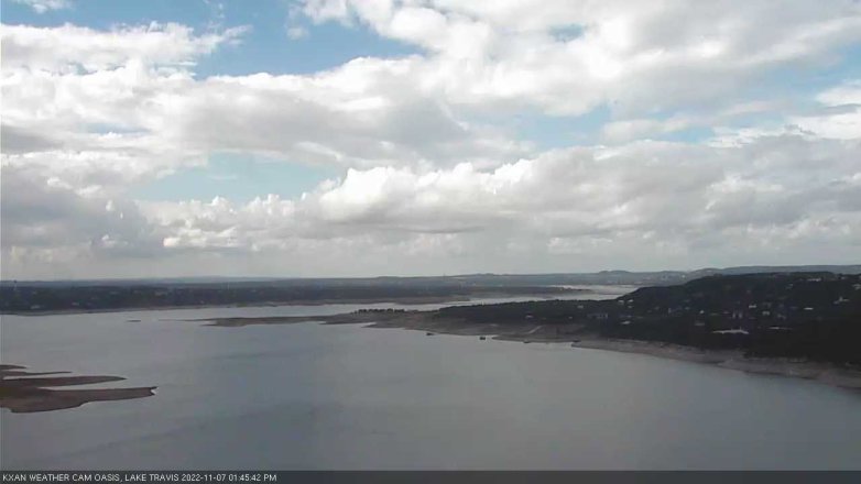 Lake Travis webcam, November 7, 2022 1:45 PM CT