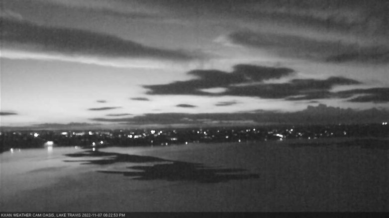 Lake Travis webcam, November 7, 2022 6:25 PM CT