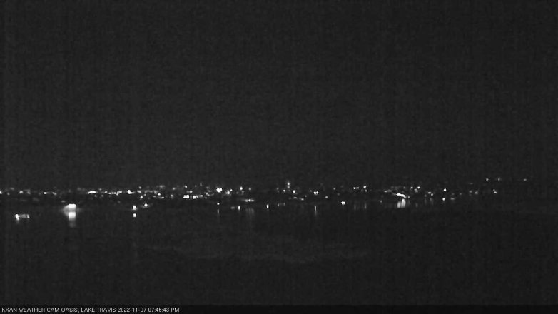 Lake Travis webcam, November 7, 2022 7:45 PM CT