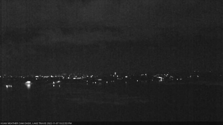 Lake Travis webcam, November 7, 2022 10:25 PM CT