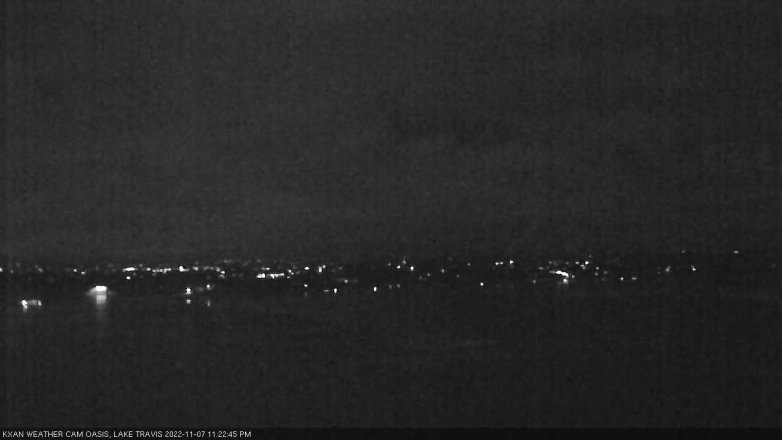 Lake Travis webcam, November 7, 2022 11:25 PM CT