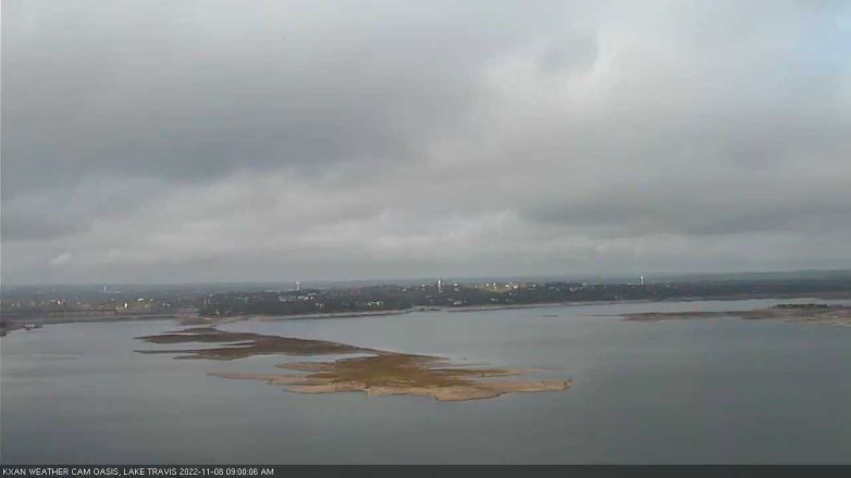 Lake Travis webcam, November 8, 2022 9:00 AM CT