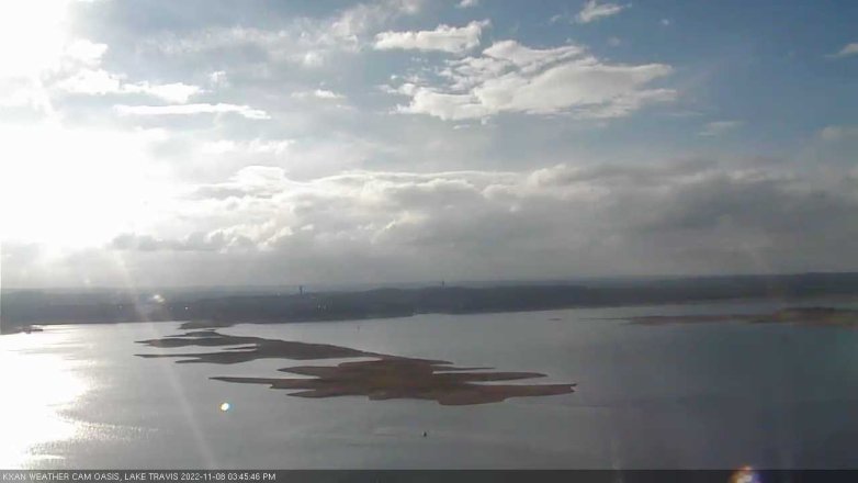 Lake Travis webcam, November 8, 2022 3:45 PM CT