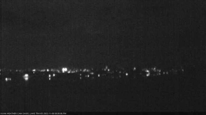 Lake Travis webcam, November 8, 2022 8:00 PM CT