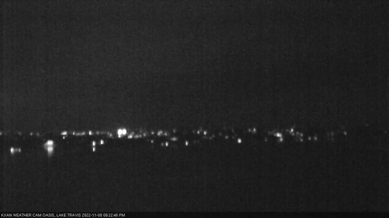 Lake Travis webcam, November 8, 2022 8:25 PM CT