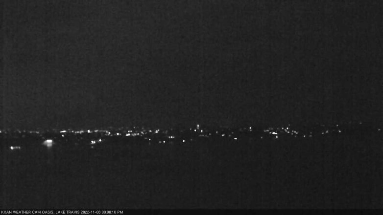Lake Travis webcam, November 8, 2022 9:00 PM CT