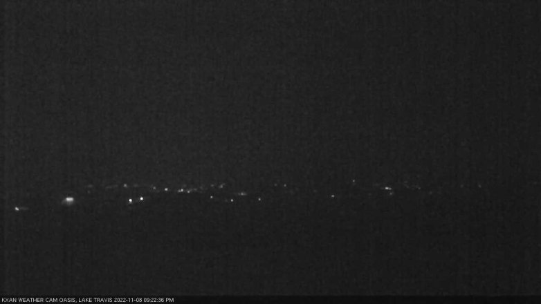 Lake Travis webcam, November 8, 2022 9:25 PM CT