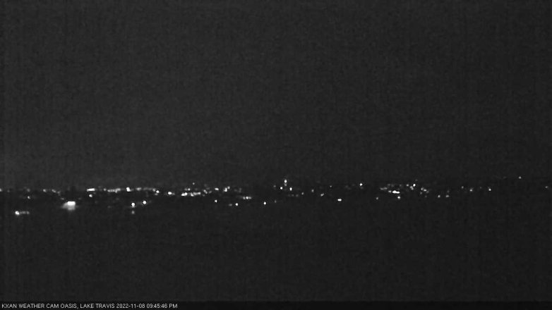 Lake Travis webcam, November 8, 2022 9:45 PM CT