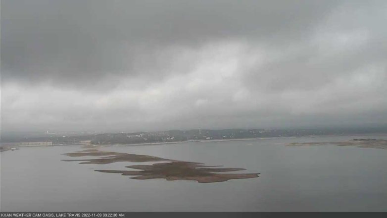 Lake Travis webcam, November 9, 2022 9:25 AM CT