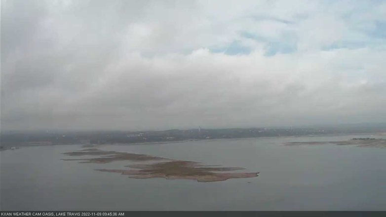 Lake Travis webcam, November 9, 2022 9:45 AM CT