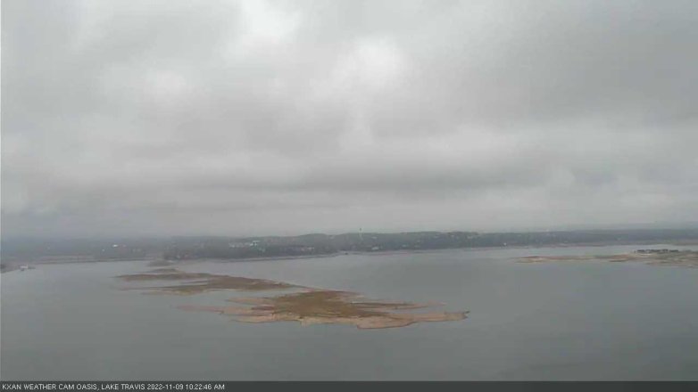 Lake Travis webcam, November 9, 2022 10:25 AM CT