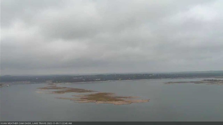 Lake Travis webcam, November 9, 2022 11:25 AM CT