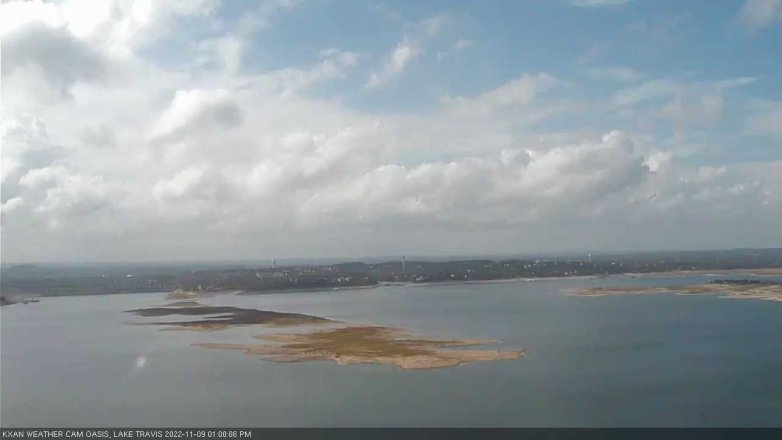 Lake Travis webcam, November 9, 2022 1:00 PM CT