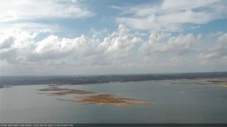 Lake Travis webcam, November 9, 2022 1:45 PM CT