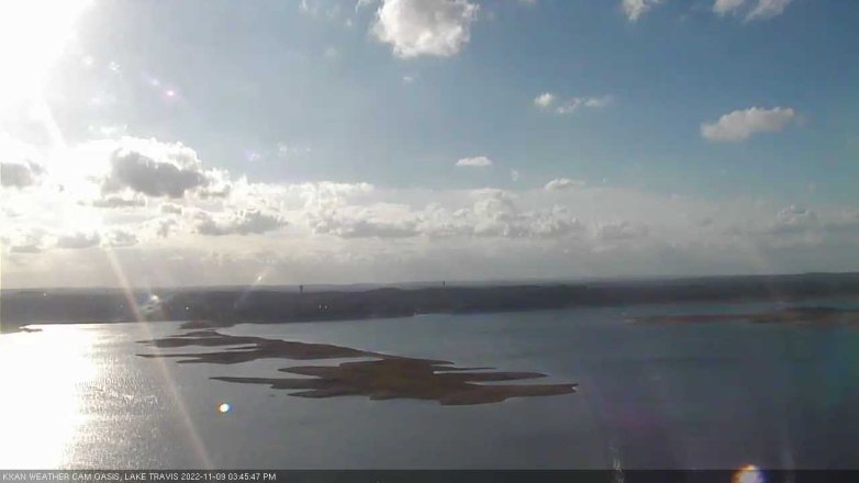 Lake Travis webcam, November 9, 2022 3:45 PM CT