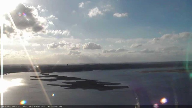 Lake Travis webcam, November 9, 2022 4:00 PM CT
