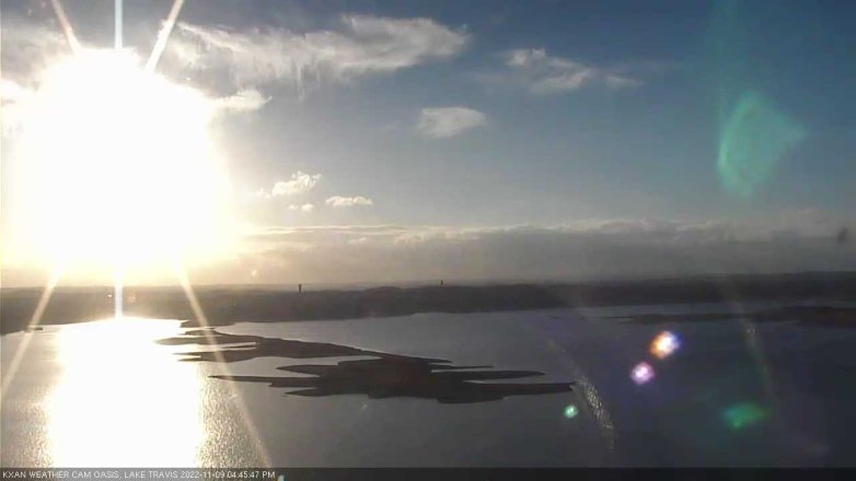 Lake Travis webcam, November 9, 2022 4:45 PM CT