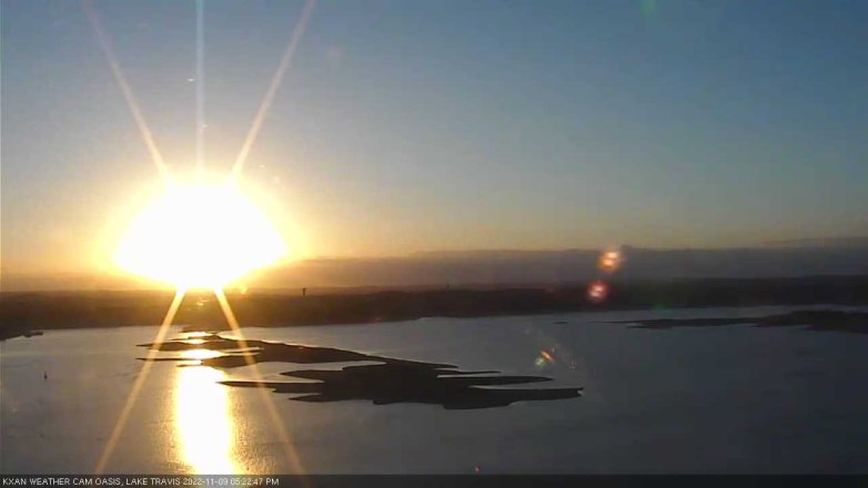 Lake Travis webcam, November 9, 2022 5:25 PM CT
