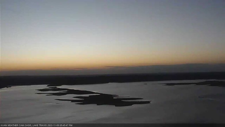 Lake Travis webcam, November 9, 2022 5:45 PM CT