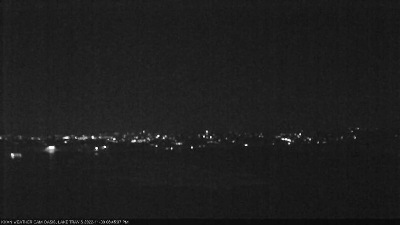 Lake Travis webcam, November 9, 2022 8:45 PM CT