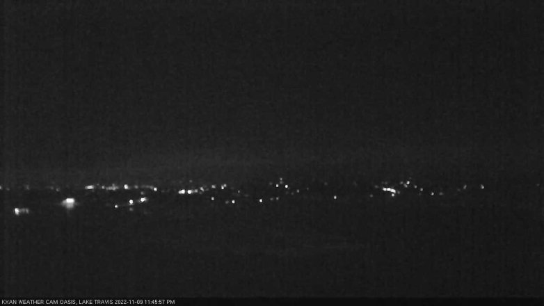 Lake Travis webcam, November 9, 2022 11:45 PM CT