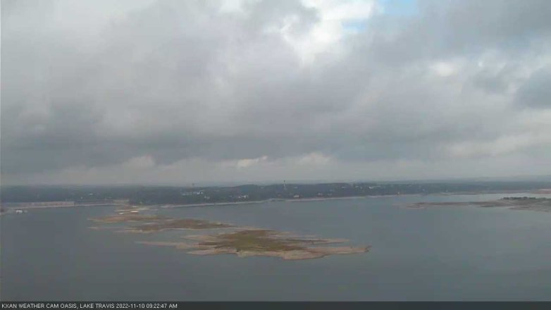 Lake Travis webcam, November 10, 2022 9:25 AM CT