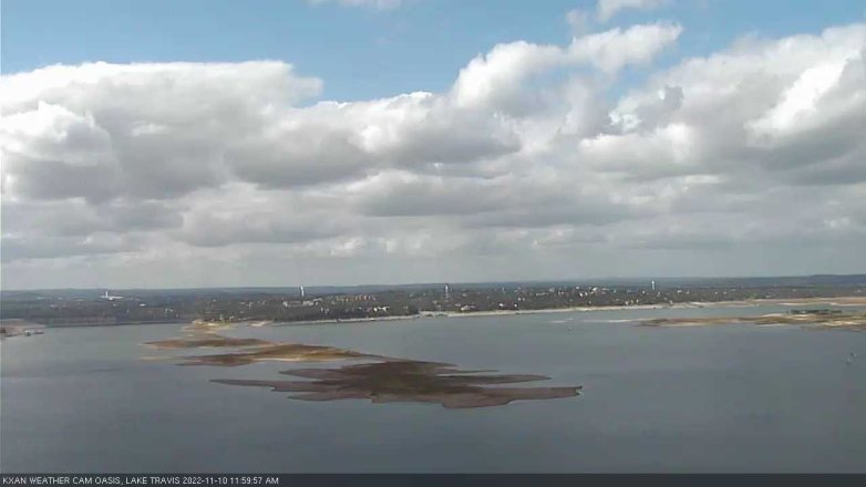 Lake Travis webcam, November 10, 2022 12:00 PM CT
