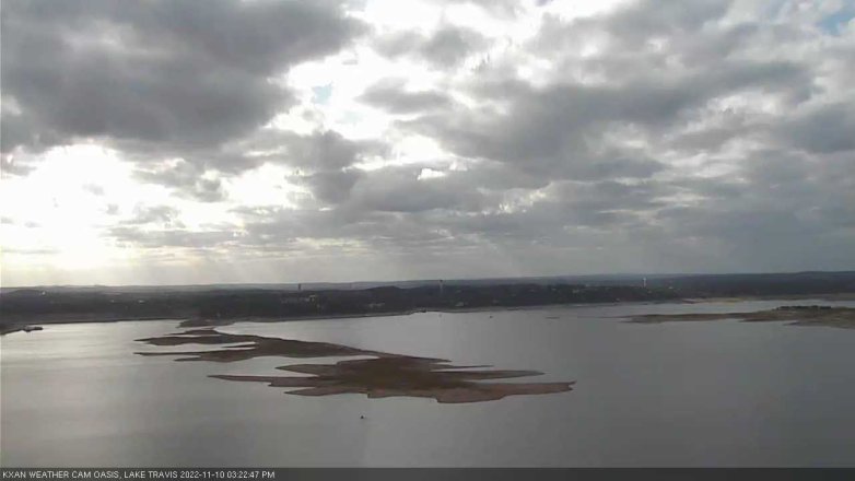 Lake Travis webcam, November 10, 2022 3:25 PM CT