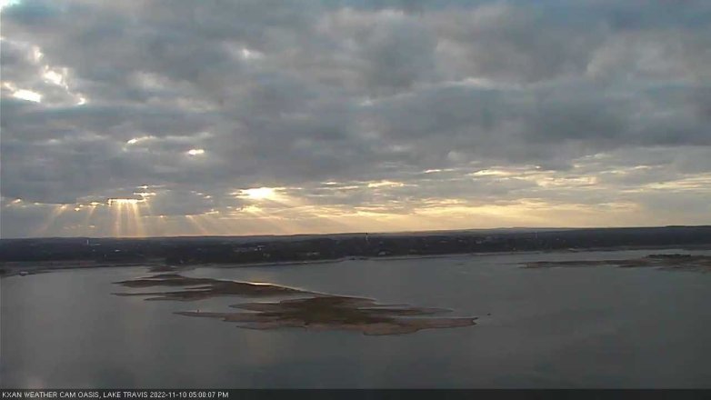 Lake Travis webcam, November 10, 2022 5:00 PM CT