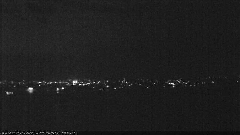 Lake Travis webcam, November 10, 2022 8:00 PM CT
