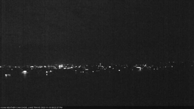 Lake Travis webcam, November 10, 2022 8:25 PM CT