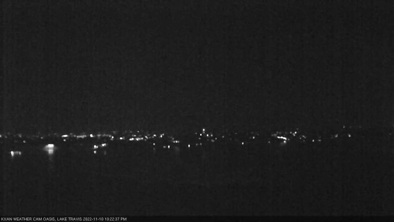 Lake Travis webcam, November 10, 2022 10:25 PM CT