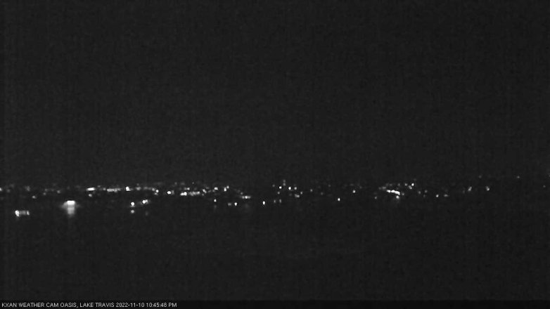 Lake Travis webcam, November 10, 2022 10:45 PM CT