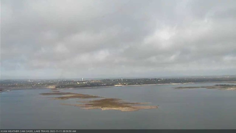 Lake Travis webcam, November 11, 2022 9:00 AM CT