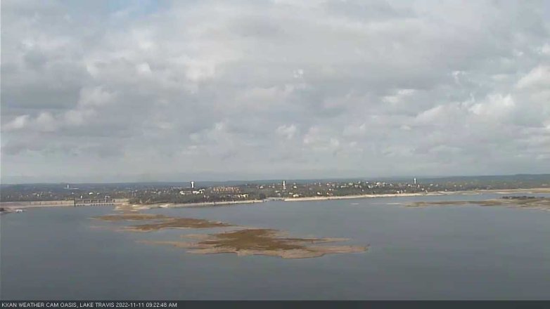 Lake Travis webcam, November 11, 2022 9:25 AM CT