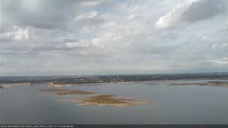 Lake Travis webcam, November 11, 2022 9:45 AM CT