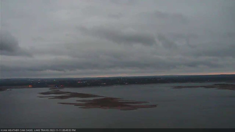 Lake Travis webcam, November 11, 2022 5:45 PM CT