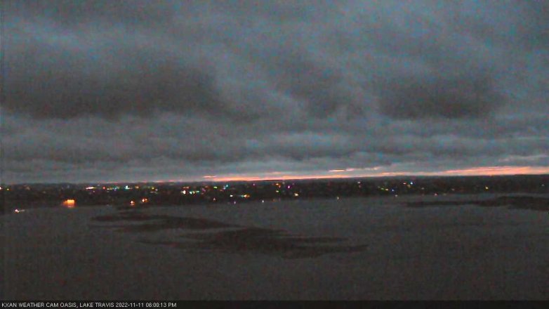 Lake Travis webcam, November 11, 2022 6:00 PM CT