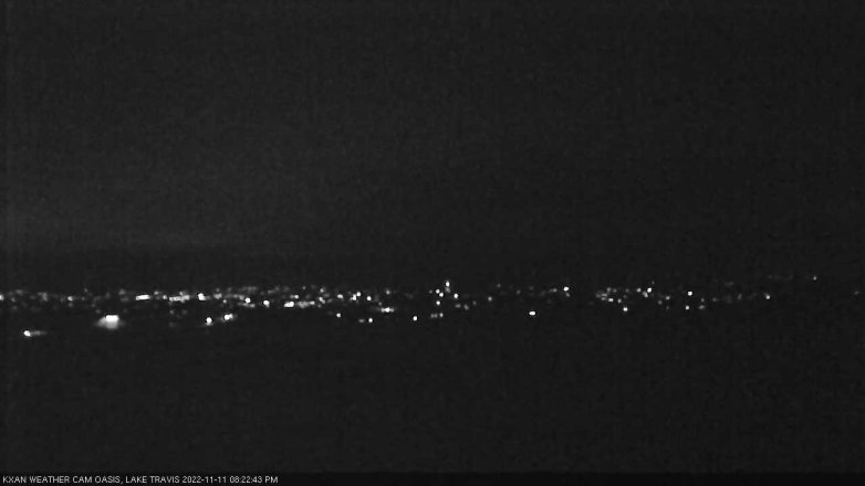 Lake Travis webcam, November 11, 2022 8:25 PM CT