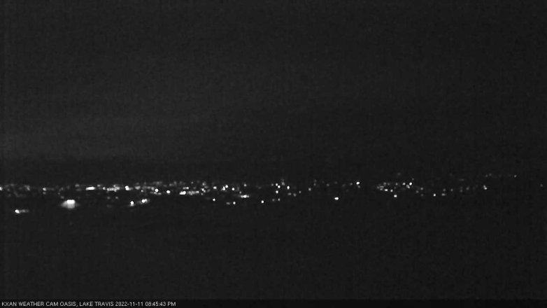Lake Travis webcam, November 11, 2022 8:45 PM CT