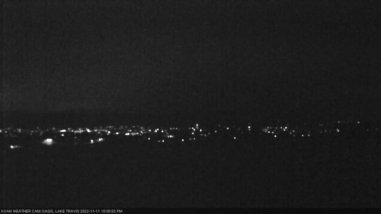 Lake Travis webcam, November 11, 2022 10:00 PM CT