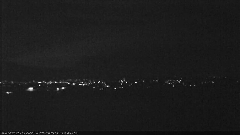 Lake Travis webcam, November 11, 2022 10:45 PM CT