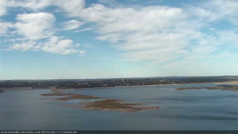 Lake Travis webcam, November 12, 2022 9:45 AM CT