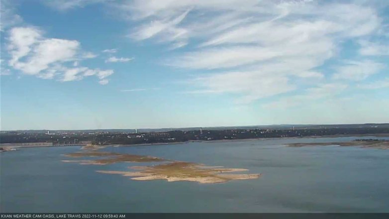 Lake Travis webcam, November 12, 2022 10:00 AM CT