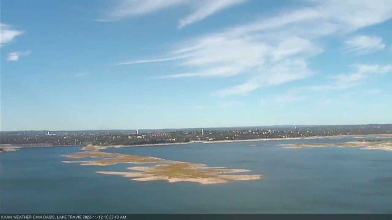 Lake Travis webcam, November 12, 2022 10:25 AM CT
